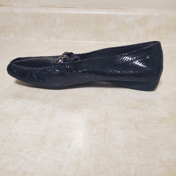 Stuart Weitzman Jewel & Leather Comfort Loafer Flat Python - Picture 6 of 14